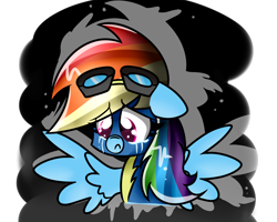 Size: 2000x1600 | Tagged: dead source, safe, artist:artypaints, imported from derpibooru, rainbow dash, pegasus, pony, newbie dash, crying, female, solo, wonderbolts uniform