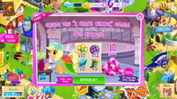 Size: 1280x720 | Tagged: safe, imported from derpibooru, applejack, mistress marevelous, a canterlot wedding, a shawl winner, advertisement, costs real money, crack is cheaper, gameloft, official, power ponies, vip