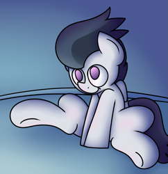 Size: 1163x1199 | Tagged: safe, artist:mr. rottson, imported from derpibooru, rumble, pegasus, pony, colt, cute, male, rumblebetes, sitting, solo