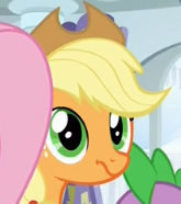 Size: 165x186 | Tagged: safe, imported from derpibooru, screencap, applejack, newbie dash, faic