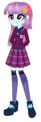 Size: 197x573 | Tagged: safe, artist:s-haii, imported from derpibooru, sunny flare, equestria girls, friendship games, alternate clothes, alternate costumes, alternate hairstyle, alternate universe, blushing, clothes, crystal prep academy uniform, female, school uniform, solo