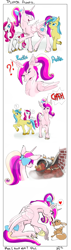 Size: 800x2830 | Tagged: safe, artist:firimil, imported from derpibooru, princess cadance, eevee, comic, crossover, pokémon, unshorn fetlocks