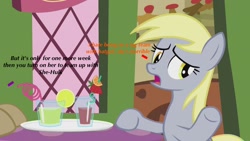 Size: 1920x1080 | Tagged: safe, edit, edited screencap, imported from derpibooru, screencap, derpy hooves, doctor whooves, time turner, pegasus, pony, caption, female, image macro, mare, meme, wwe