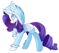 Size: 745x668 | Tagged: safe, artist:midnightfponyartist, imported from derpibooru, rarity, clothes, female, hoodie, socks, solo