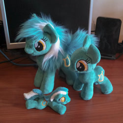 Size: 1200x1200 | Tagged: safe, artist:valmiiki, imported from derpibooru, lyra heartstrings, chibi, cute, irl, lyrabetes, missing horn, photo, plushie, wip