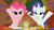 Size: 1636x905 | Tagged: safe, imported from derpibooru, screencap, pinkie pie, rarity, pony, spice up your life, adoracreepy, creepy, cute, dilated pupils, discovery family logo, duo, empty eyes, the tasty treat