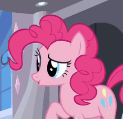 Size: 417x403 | Tagged: safe, imported from derpibooru, screencap, pinkie pie, pony, spice up your life, animated, female, solo