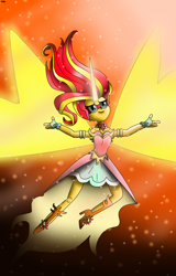 Size: 1024x1598 | Tagged: dead source, safe, artist:yifle1, imported from derpibooru, sunset shimmer, equestria girls, friendship games, daydream shimmer, female, solo