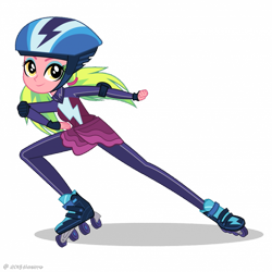 Size: 817x817 | Tagged: artist needed, safe, imported from derpibooru, lemon zest, equestria girls, friendship games, female, friendship games outfit, friendship games speedskating outfit, looking at you, official, roller skates, school spirit, shadowbolts, simple background, skating, solo, speed skating, speedskating outfit, transparent background, tri-cross relay outfit, vector