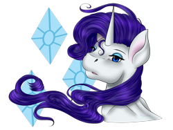 Size: 2880x2160 | Tagged: safe, artist:crazyaniknowit, imported from derpibooru, rarity, bust, cutie mark background, female, portrait, solo