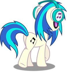 Size: 4635x5000 | Tagged: safe, artist:dashiesparkle, imported from derpibooru, dj pon-3, vinyl scratch, pony, unicorn, slice of life (episode), .svg available, absurd resolution, butt, cutie mark, dj boot-3, female, full body, headphones, hooves, horn, mare, plot, ponyscape, simple background, smiling, solo, sunglasses, transparent background, vector, vinyl ass, walking