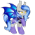Size: 1024x1024 | Tagged: safe, artist:pvrii, artist:silent-shadow-wolf, imported from derpibooru, oc, oc only, oc:midnight radiance, night guard, simple background, solo, transparent background, watermark