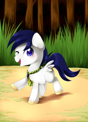 Size: 1124x1550 | Tagged: safe, artist:va1ly, imported from derpibooru, oc, oc only, necktie, solo