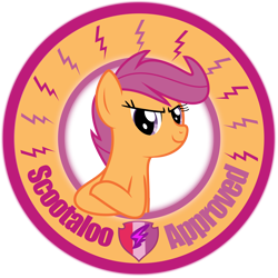 Size: 4000x4000 | Tagged: safe, imported from derpibooru, scootaloo, approved, circle, cutie mark, female, seal of approval, simple background, solo, the cmc's cutie marks