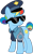 Size: 1024x1630 | Tagged: safe, artist:blah23z, artist:korsoo, color edit, edit, imported from derpibooru, copper top, rainbow dash, the gift of the maud pie, colored, cuffs, female, hand cuffs, necktie, police, police officer, police uniform, recolor, solo, sunglasses