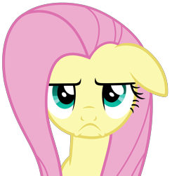 Size: 5860x5980 | Tagged: safe, artist:slb94, imported from derpibooru, fluttershy, flutter brutter, absurd resolution, frown, simple background, transparent background, unamused, vector