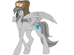 Size: 1280x960 | Tagged: safe, artist:dragonfoxgirl, imported from derpibooru, oc, oc only, oc:zippy snips, pegasus, pony, female, hat, mare, russian, simple background, solo, transparent background, ushanka