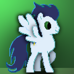 Size: 1000x1000 | Tagged: safe, artist:sracetheme, imported from derpibooru, soarin', pony, male, pixel art, solo