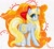 Size: 931x859 | Tagged: safe, artist:emberslament, imported from derpibooru, pony, unicorn, background pony, bow, butt, crossover, female, hair bow, mare, plot, sailor venus, traditional art