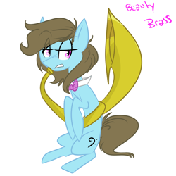 Size: 1000x1000 | Tagged: safe, artist:rostillhet, imported from derpibooru, beauty brass, earth pony, pony, bowtie, female, mare, solo