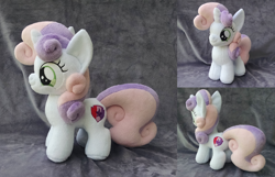 Size: 1280x824 | Tagged: safe, artist:bakufoon, imported from derpibooru, sweetie belle, cutie mark, irl, photo, plushie, solo, the cmc's cutie marks