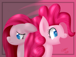 Size: 4000x3000 | Tagged: safe, artist:icy wings, imported from derpibooru, pinkie pie, duality, happy, pinkamena diane pie, sad