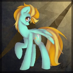 Size: 2048x2048 | Tagged: safe, artist:marywolfy, imported from derpibooru, lightning dust, female, fluffy, solo