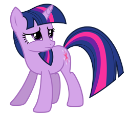 Size: 4400x4088 | Tagged: safe, artist:estories, imported from derpibooru, twilight sparkle, pony, unicorn, magical mystery cure, absurd resolution, confused, female, mare, sad, simple background, solo, transparent background, unicorn twilight, vector