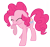 Size: 4252x3975 | Tagged: safe, artist:estories, imported from derpibooru, pinkie pie, cringing, eyes closed, female, simple background, solo, transparent background, vector