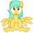 Size: 7100x7000 | Tagged: safe, artist:tardifice, imported from derpibooru, sunshower raindrops, pegasus, pony, absurd resolution, female, looking at you, mare, simple background, sitting, solo, spread wings, transparent background, vector