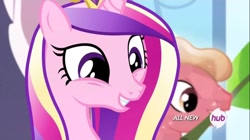 Size: 1100x618 | Tagged: safe, imported from derpibooru, screencap, crystal varado, princess cadance, crystal pony, pony, equestria games (episode), background pony, cute, cutedance, solo focus