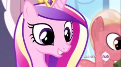 Size: 1100x618 | Tagged: safe, imported from derpibooru, screencap, crystal varado, princess cadance, crystal pony, pony, equestria games (episode), background pony, crown, cute, cutedance, jewelry, regalia, solo focus