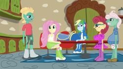 Size: 1280x720 | Tagged: safe, artist:jbond, deleted from derpibooru, imported from derpibooru, fluttershy, gentle breeze, posey shy, rainbow dash, zephyr breeze, equestria girls, flutter brutter, equestria girls interpretation, equestria girls-ified, quality, scene interpretation, wat, wtf