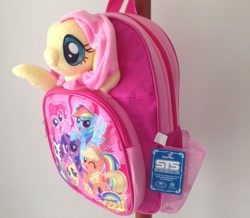 Size: 1587x1382 | Tagged: safe, imported from derpibooru, fluttershy, backpack, irl, merchandise, photo