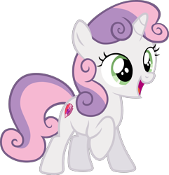 Size: 2108x2191 | Tagged: dead source, safe, artist:birdo49, artist:sirwarluscake, imported from derpibooru, sweetie belle, pony, unicorn, backwards cutie mark, cute, cutie mark, diasweetes, female, filly, high res, open mouth, open smile, raised hoof, simple background, smiling, solo, the cmc's cutie marks, transparent background, vector