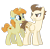 Size: 400x394 | Tagged: dead source, safe, artist:avisola, imported from derpibooru, pound cake, pumpkin cake, pegasus, pony, unicorn, cake twins, duo, duo male and female, female, male, mare, older, simple background, stallion, transparent background