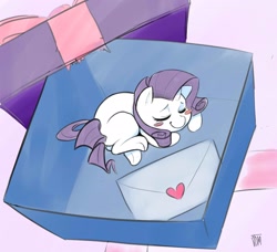 Size: 2313x2112 | Tagged: safe, artist:mrw32, imported from derpibooru, rarity, pony, unicorn, blush sticker, blushing, cute, eyes closed, female, high res, mare, micro, missing cutie mark, present, prone, raribetes, sleeping, solo, tiny ponies
