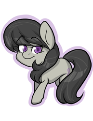 Size: 612x792 | Tagged: safe, artist:twisted-sketch, imported from derpibooru, octavia melody, backwards cutie mark, bedroom eyes, female, looking at you, solo