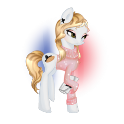 Size: 1000x1000 | Tagged: dead source, safe, artist:yuntaoxd, imported from derpibooru, pony, clothes, ear piercing, earring, eyeshadow, france, french, jewelry, makeup, nation ponies, national flag, piercing, ponified, purse, solo, sweater