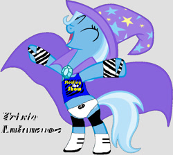 Size: 900x807 | Tagged: safe, artist:skulluigi, imported from derpibooru, trixie, pony, unicorn, 1000 hours in ms paint, crossover, dolph ziggler, eyes closed, female, mare, ms paint, parody, solo, wrestling, wwe