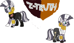 Size: 2320x1368 | Tagged: safe, artist:skulluigi, imported from derpibooru, zecora, zebra, 1000 hours in ms paint, bracelet, crossover, ear piercing, earring, female, jewelry, ms paint, parody, piercing, r-truth, solo, wrestling, wwe