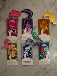 Size: 1024x1365 | Tagged: safe, artist:batlover800, artist:worldsunreal, imported from derpibooru, applejack, fluttershy, pinkie pie, rainbow dash, rarity, twilight sparkle, bookmark, mane six
