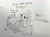 Size: 1280x955 | Tagged: safe, artist:tjpones, imported from derpibooru, princess ember, dragon, black and white, cute, dialogue, disgusted, emberbetes, female, grayscale, implied spike, lineart, monochrome, offscreen character, open mouth, question mark, simple background, solo, tongue out, traditional art, white background