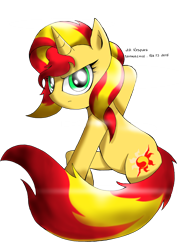 Size: 1840x2548 | Tagged: safe, artist:branewashpv, artist:theratedrshimmer, imported from derpibooru, sunset shimmer, pony, unicorn, female, solo