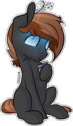 Size: 1570x2709 | Tagged: safe, artist:baldmoose, imported from derpibooru, oc, oc only, oc:appleberry, earth pony, pony, drinking, solo