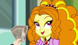 Size: 1238x714 | Tagged: safe, edit, edited screencap, imported from derpibooru, screencap, adagio dazzle, equestria girls, rainbow rocks, exploitable meme, fistful of yen, meme