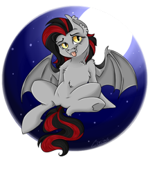 Size: 520x608 | Tagged: safe, artist:crecious, imported from derpibooru, oc, oc only, oc:tomoko tanue, bat pony, pony, female, mare, solo