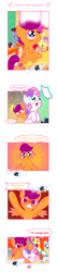 Size: 1000x4761 | Tagged: safe, artist:halem1991, imported from derpibooru, apple bloom, scootaloo, sweetie belle, truffle shuffle, twilight time, angry, camera, comic, cutie mark, cutie mark crusaders, dialogue, ear bite, engrish, engrish in the description, floppy ears, open mouth, photo, ponyville schoolhouse, speech bubble, the cmc's cutie marks