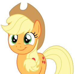 Size: 3678x3600 | Tagged: safe, artist:sketchmcreations, imported from derpibooru, applejack, applejack's "day" off, cowboy hat, cute, happy, hat, inkscape, jackabetes, simple background, smiling, stetson, transparent background, vector