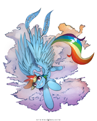 Size: 876x1100 | Tagged: safe, artist:foxinshadow, imported from derpibooru, rainbow dash, female, solo